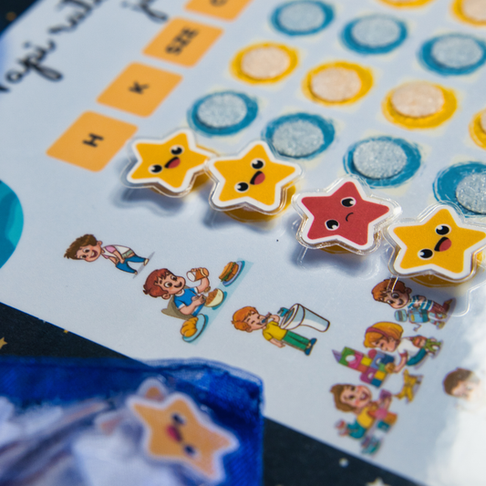 Zsempiri "Csillaggyűjtő" – Tépőzáras Napi Rutin és Jutalomtábla (Fiú/Lány változat)