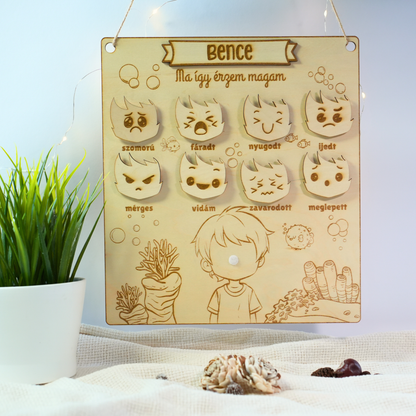 Névre Szóló "Így Érzem Magam" Tábla Gyerekeknek - Játékos EQ Fejlesztés