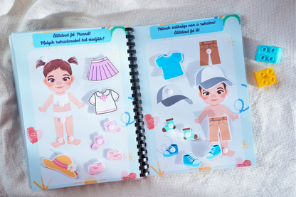 Picurkalandok: Montessori Ihletésű Készségfejlesztő Könyv – "Emberek és Járművek" (3-5 év)