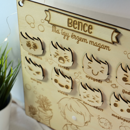 Névre Szóló "Így Érzem Magam" Tábla Gyerekeknek - Játékos EQ Fejlesztés