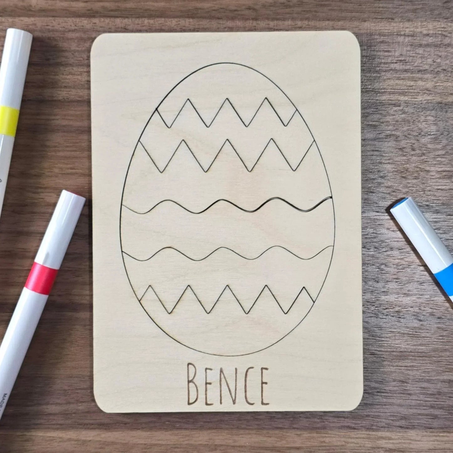 Névre Szóló Húsvéti Kifestő Rejtvény — Fa Tojás a Gyerek Nevével