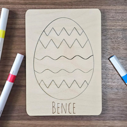 Névre Szóló Húsvéti Kifestő Rejtvény — Fa Tojás a Gyerek Nevével