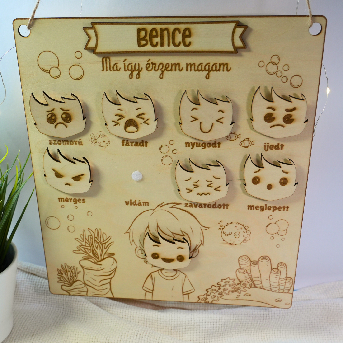 Névre Szóló "Így Érzem Magam" Tábla Gyerekeknek - Játékos EQ Fejlesztés