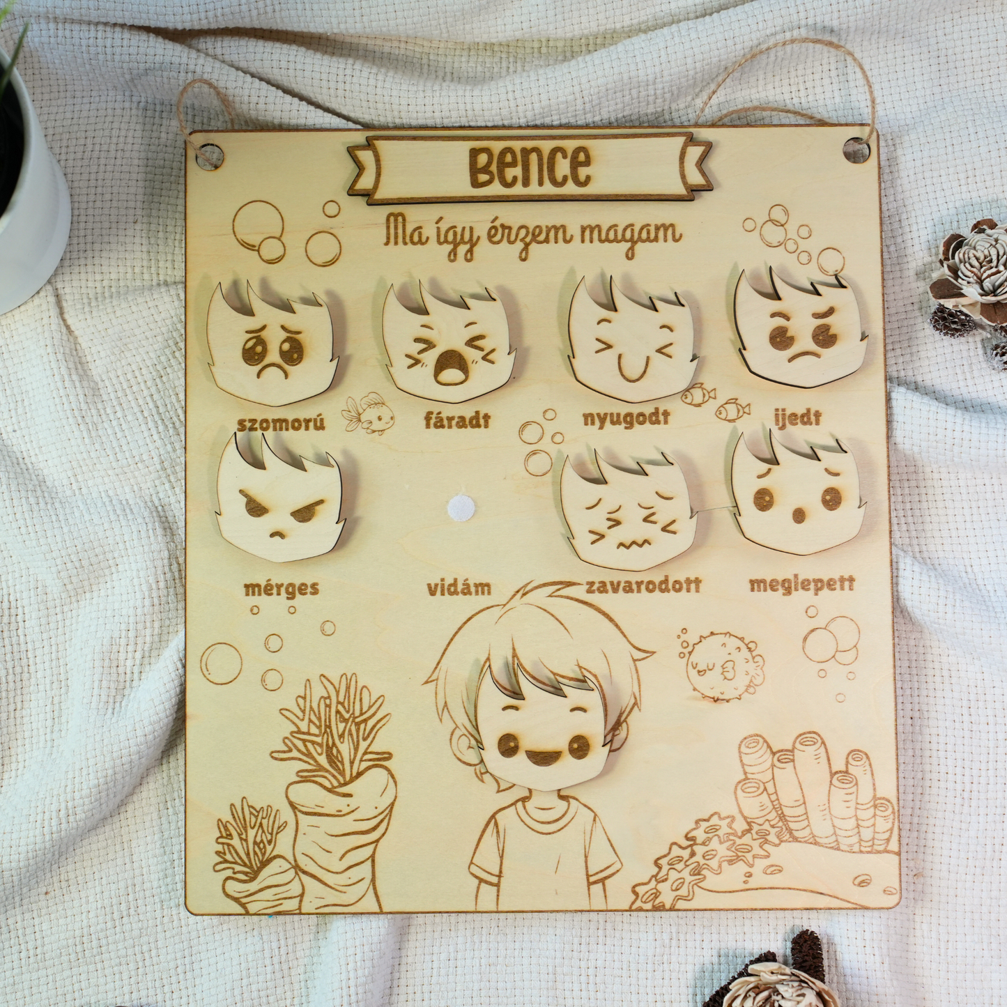 Névre Szóló "Így Érzem Magam" Tábla Gyerekeknek - Játékos EQ Fejlesztés