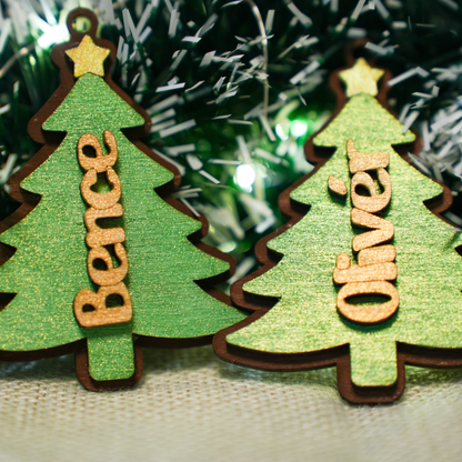 Zsempiri "Saját Fenyőm" – Névre Szóló, 3D Fa Karácsonyfadísz