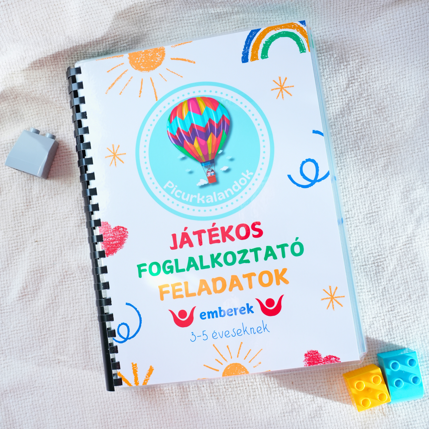 Picurkalandok: Montessori Ihletésű Készségfejlesztő Könyv – "Emberek és Járművek" (3-5 év)