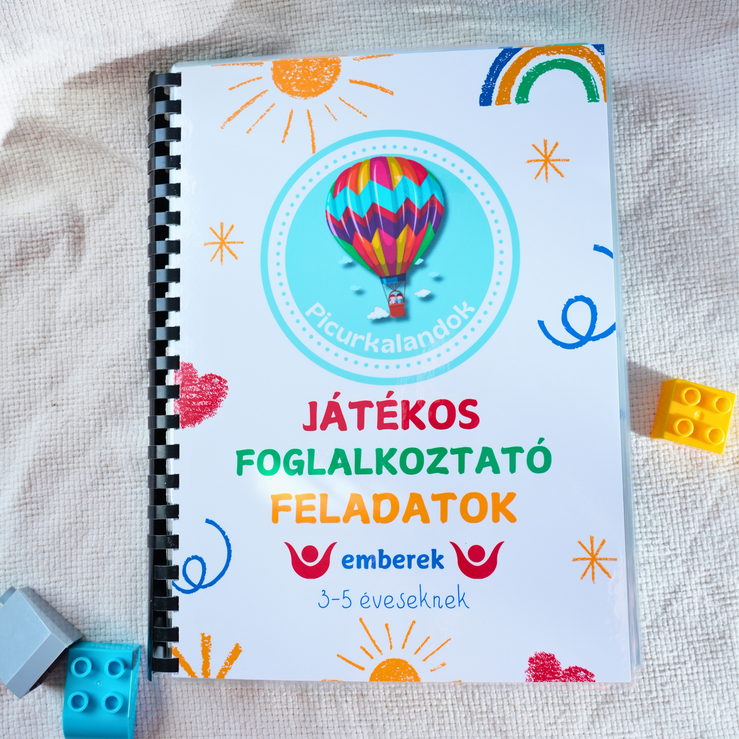 Picurkalandok: Montessori Ihletésű Készségfejlesztő Könyv – "Emberek és Járművek" (3-5 év)