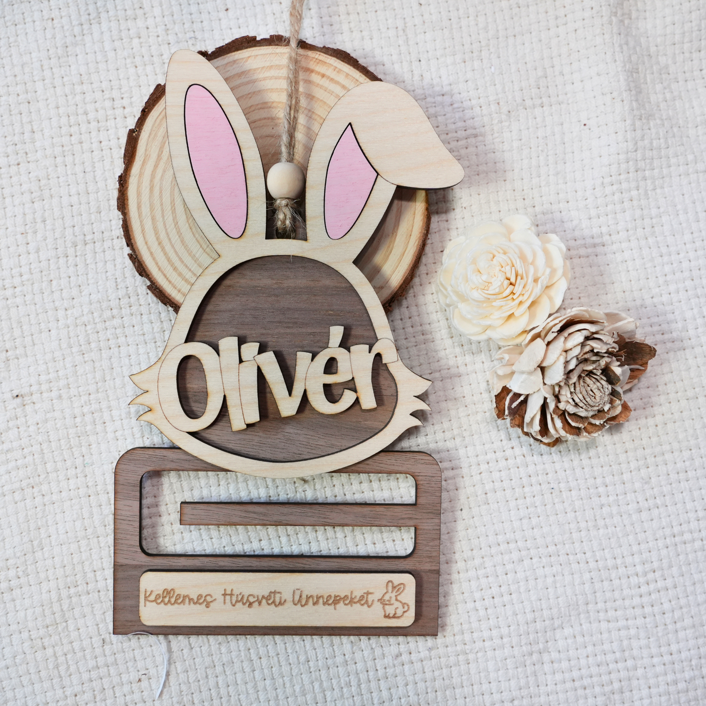 "Húsvéti Zsebpénz" – Névre Szóló Nyuszis Pénzátadó és Dísz