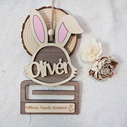 "Húsvéti Zsebpénz" – Névre Szóló Nyuszis Pénzátadó és Dísz