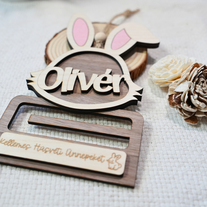 "Húsvéti Zsebpénz" – Névre Szóló Nyuszis Pénzátadó és Dísz