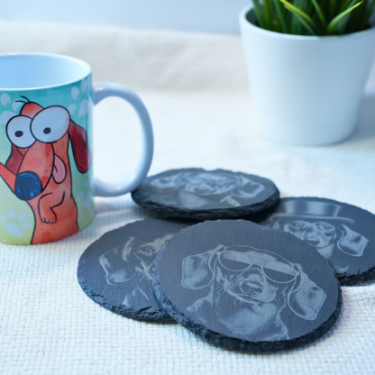 Tacskós Reggeli Szett: "Reggeli Kávé" Bögre + Alátét