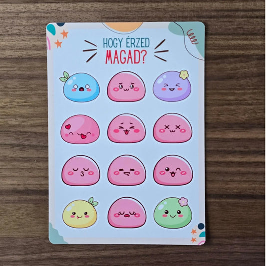 Hogy Érzed Magad? Matrica Ív — Érzelem Matricák Gyerekeknek